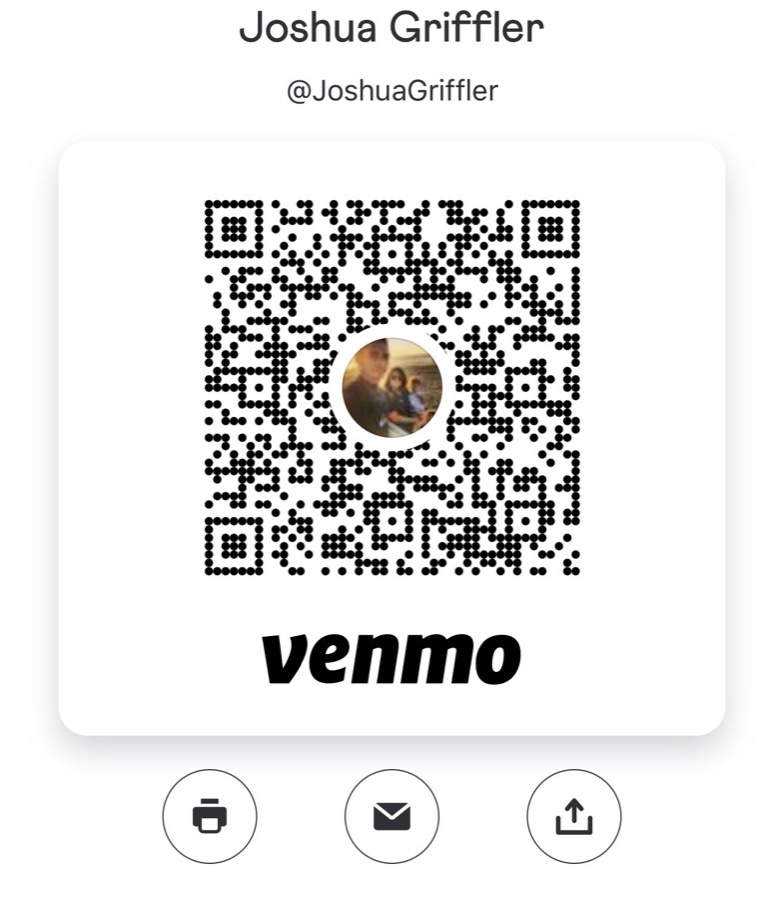 Venmo QR for @JoshuaGriffler